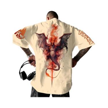 Imagem de Camiseta Unissex De Verão Fofa Com Estampa De Pokémon, Manga Curta, Mo