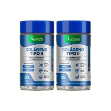 Imagem de Kit 2x Pote Colágeno Tipo 2, Msm Magnésio, 3x1, Collagen, Uc2, Denavita-Unissex