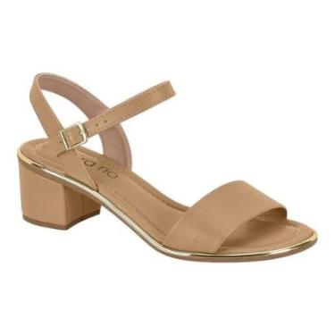 Imagem de Sandalia Beira Rio 8379.203 Fivela Salto Grosso Confortavel Feminino-Feminino
