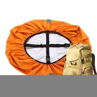 Imagem de Capa de chuva à prova d'água | Capa de mochila refletiva para caminhadas | de mochila portátil dobrável para mulheres e homens, ciclismo, mochilão, caminhada, viagem