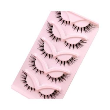 Imagem de Cílios Postiços Olho De Gato Efeito Natural HBZGTLAD, Leves E Volumoso