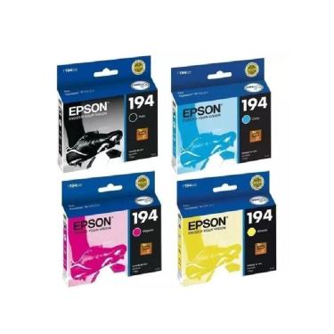 Imagem de Cartucho De Tinta Epson T194 Kit 4 Cores | Expression Xp214 Xp 214 Xp204 Xp 204