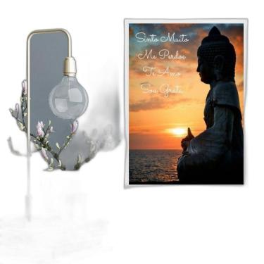 Imagem de Quadro Decorativo Ho` Oponopono Mágico- Buda 24X18Cm