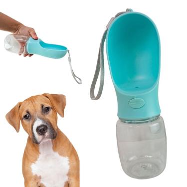 Imagem de Garrafa Agua Bebedouro Pet Cachorro Gato Cao Passeio Animais Estimaçao Viagem Caminhada Ar Livre Parque