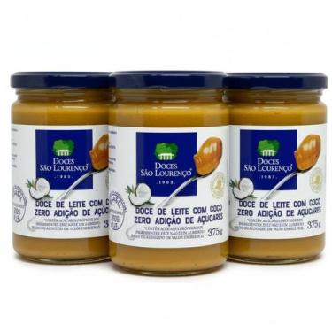 Imagem de Kit c/ 3und Doce de Leite c/ Coco Diet SÃO LOURENÇO 375g