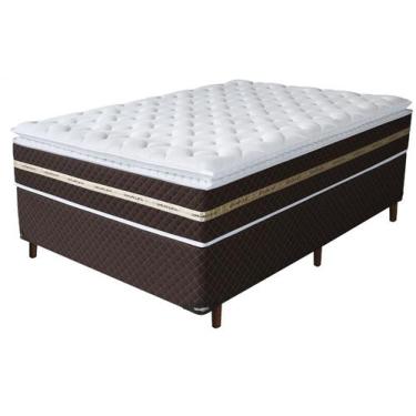 Imagem de Cama Box Casal (Box + Colchão) Umaflex Mola - 75cm de Altura Prada, Ca