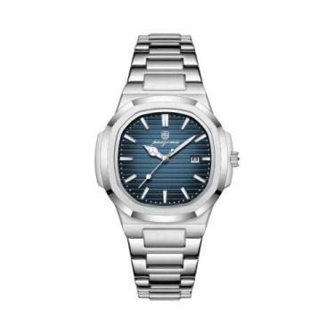 Imagem de Relógio Masculino De Quartzo Quadrado De Aço Inoxidável À Prova D'água