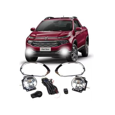 Imagem de Kit Farol Neblina Milha Toro 2016 2017 2018 2019 2020 Botão de Painel