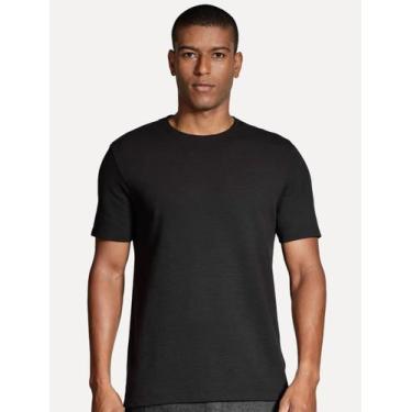 Imagem de Camiseta Aramis Masculina Regular Textura Ottoman Preta, S/P