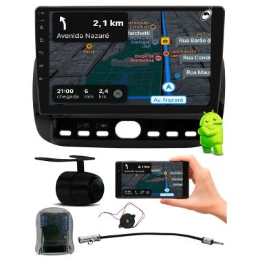 Imagem de Multimidia 9" Android Punto 2012 a 2016 Linea 2015 2016 AndroidAuto Carplay Câmera Interface Volante