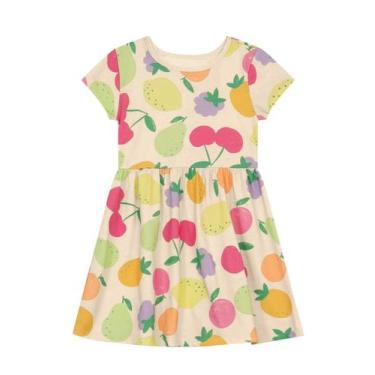 Imagem de Vestido infantil menina frutinhas Brandili -Natural, Natural, 8