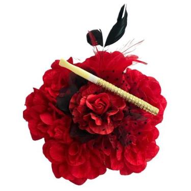 Imagem de Acessório Decorativo Temático Pomba Gira Dourada Luxo  Elegância  Sofi
