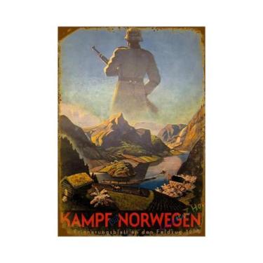 Imagem de Placa De Metal Vintage Alemã Para Decoração De Parede De Casa, Bar, Ga