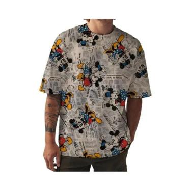 Imagem de Camiseta Com Estampa Do Mickey Mouse, Masculina, Feminina, Casual, De 