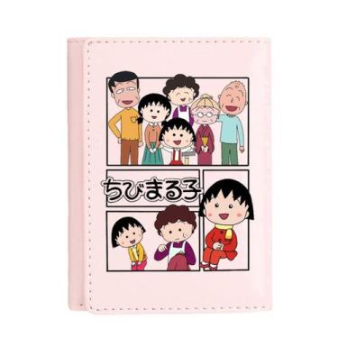 Imagem de Carteira Chibis Marukos chans Anime Characters Slim BiFold - Yiweisai