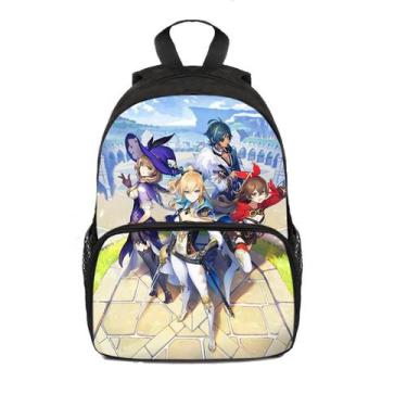 Imagem de Mochila Genshins Impacts Kaeyas Jeans Gunnhildrs Cartoon Kids - yiweis