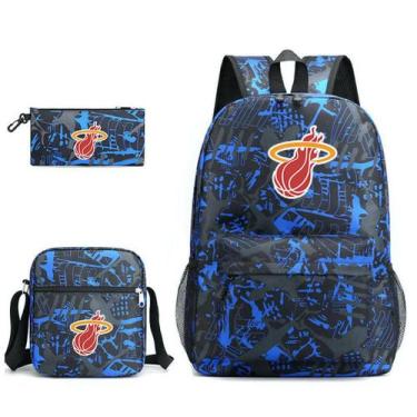 Imagem de Conjunto de mochilas escolares Miami Heat Basketball Star, 3 unidades 