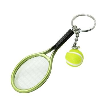 Imagem de Chaveiro Pingente De Raquete De Tênis Miniatura Para Adolescentes, Ace