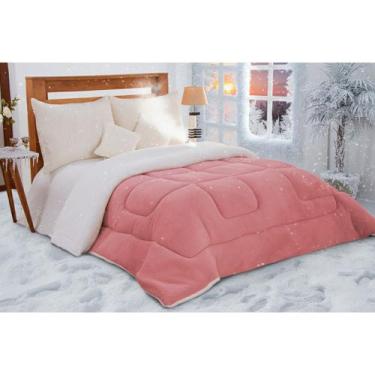 Imagem de Coberdrom aconhego liso king 1 peça - morada dos enxovais, ROSA