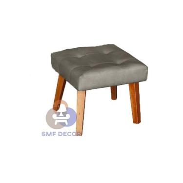 Imagem de Puff Banqueta Decorativa Glamour Dubai Com Pés Quadrado - SMF Decor, C
