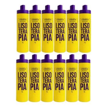 Imagem de Kit 12 Progressivas Lisoterapia Orgânica Sem Formol 1 Litro - Hidraliz