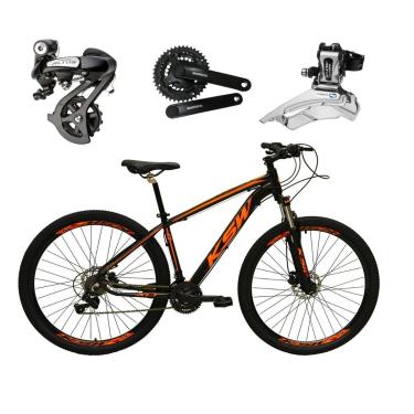 Imagem de Bicicleta Aro 29 KSW XLT 24v Shimano Altus K7 Freio Hidráulico Garfo com Trava Alumínio-Unissex