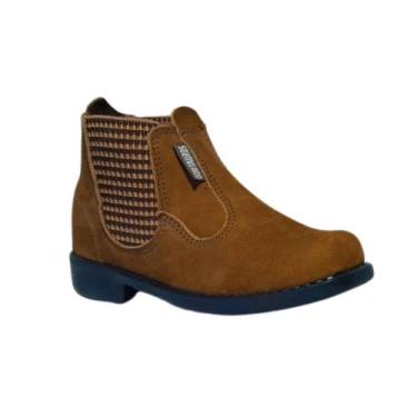 Imagem de Botina Infantil Cores Diversas Nobuck Domtauros, Ferrugem