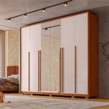 Imagem de Guarda Roupa Casal Quintus Lux 6 Portas 2 Espelho Caemmun - CAEMMUN MÓ
