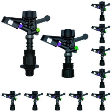 Imagem de Kit 15 Aspersor de Impacto IM22 Rosca 1 ou 3/4 + 1/2 - Ideal para Irri
