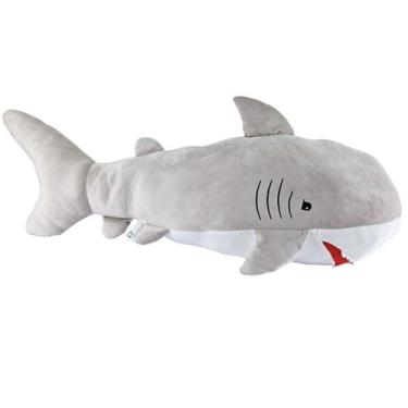 Imagem de Tubarão de Pelúcia Gigante 100cm Grande Plush Shark Almofada - Nikity 