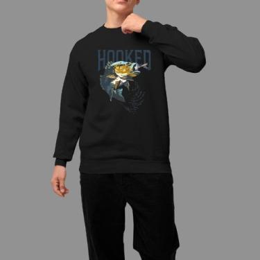 Imagem de Moletom Gola Careca Country Casual Moda Country Tecido Macio Hooked, P