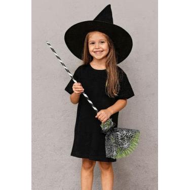 Imagem de Vassoura Bruxinha Halloween Papilloo, Verde