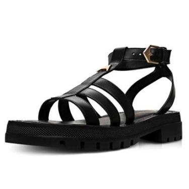 Imagem de Sandalia Gladiadora Carrano Tratorada Couro 667002-Feminino