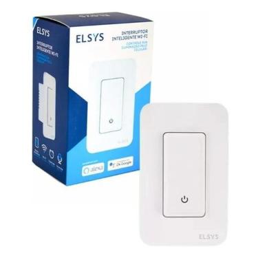 Imagem de Interruptor Inteligente Wi-fi 1 Tecla Elsys Compatível com Alexa Epgg2