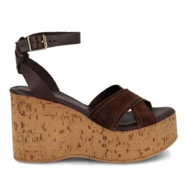 Imagem de Sandália Bottero Anabela Couro Feminina-Feminino