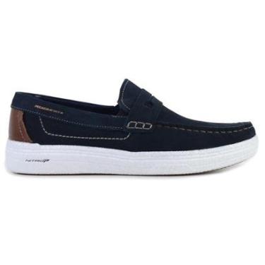 Imagem de Sapato Masculino Pegada Mocassim Couro Marinho - 1421-Masculino