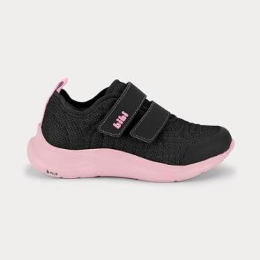 Imagem de Tênis Infantil Bibi Action Preto com Rosa-Feminino