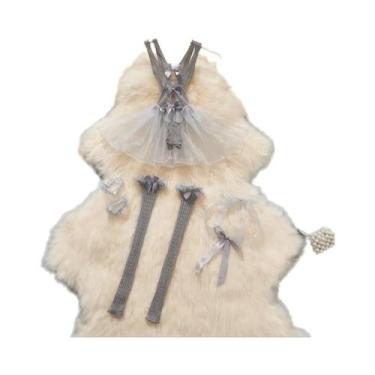 Imagem de Vestido De Lingerie Sexy Feminino Com Decote Em V, Alças Cruzadas, Ren