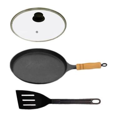 Imagem de Frigideira Antiaderente Tapioca 22cm Cabo T/V e Espátula - Alumínios V