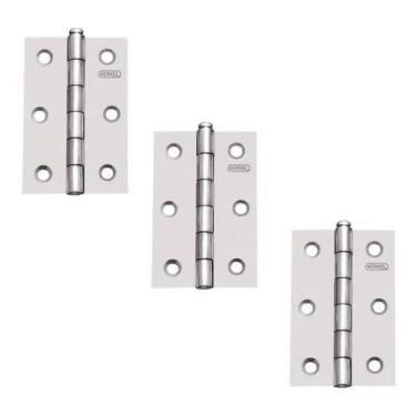 Imagem de Dobradiça Pino Merkel 101 Aço Zincado Para Porta Madeira 3,5 - Congrat