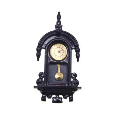 Imagem de Relógio De Parede Vintage, Modelo Para Casa De Bonecas 1/12, Decoração