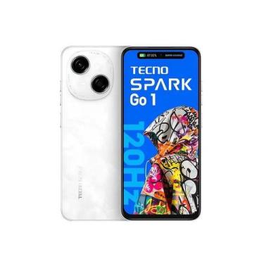 Imagem de Smartphone TECNO Spark Go1 128 GB, 4 GB RAM, Tela 6,56 polegadas 90 Hz