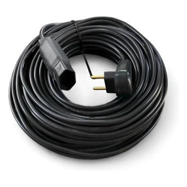 Imagem de Extensão Elétrica 20 Metro 10a Cabos Pp2x1,0 Reforçada Preto - Congrat