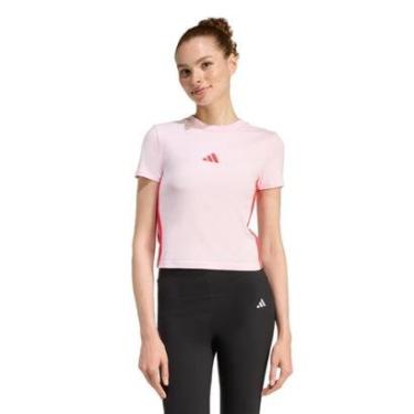 Imagem de Camiseta Adidas Baby Look Essentials Três Listras Slim-Feminino
