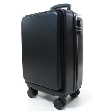 Imagem de Mala Pequena Bordo com Porta Notebook Externo e Cadeado 3 Segredos - Linha President-Unissex