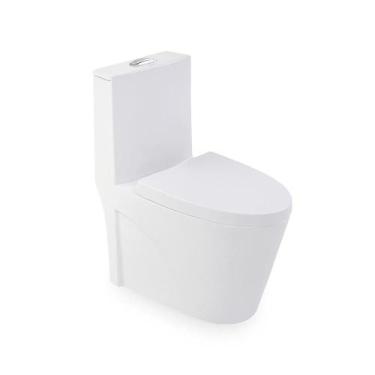 Imagem de Kit Vaso Sanitário Monobloco Modaza Luxus, Duplo Acionamento 3/6 Litro