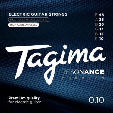 Imagem de Encordoamento para Guitarra Resonance Premium .010-.046 com Proteção Anti Ferrugem e Du...