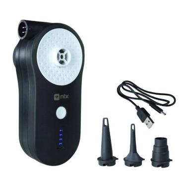Imagem de Inflador Recarregável USB para Encher Colchão e Boia com Função Inflar e Desinflar Portátil Preto Nautika