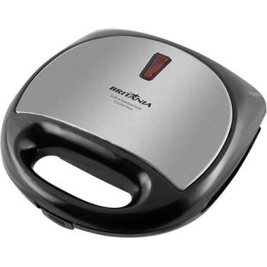 Imagem de Sanduicheira e Grill Britania Crome Inox Preto/Prata - 220V-50HZ/60HZ,