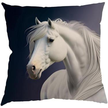 Imagem de Capa Almofada 50x50 Suede Horses B - LA FAVORITTA AL, Preto, OCEAN
